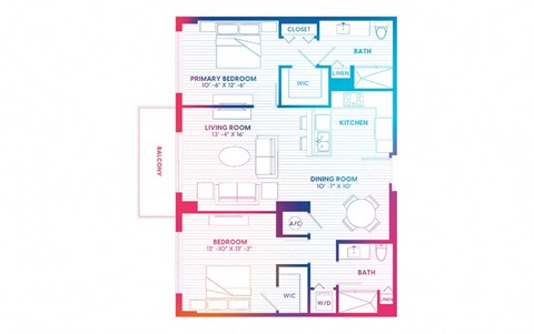 blueprint of a floor plan of a house